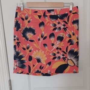 J.Crew floral postage stamp miniskirt, Sz 4 NWT